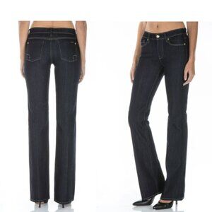 Fidelity " The Lily" Mid/High Rise Dark Wash Bootcut Casual Everyday Denim Jean